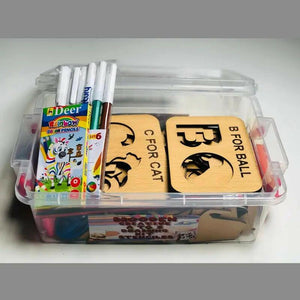 A for Apple A to Z Alphabets Drawing Stencils and Puzzles - FB GAMEZ