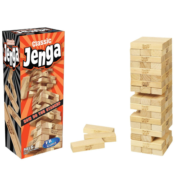 Classic Jenga Game Towering Fun for Family & Friends - FB GAMEZ