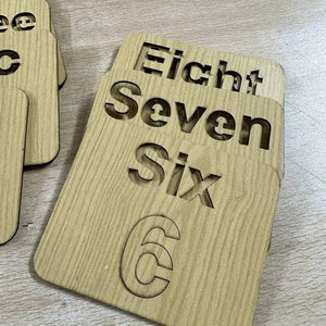 Counting Drawing and Puzzles Stencils ONE to TEN - FB GAMEZ