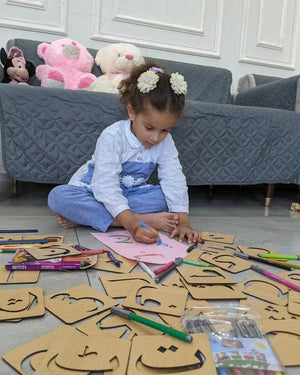 Urdu Drawing Stencils Alif - Bay - Tay Artistry Set – 38 - Piece Collection - FB GAMEZ