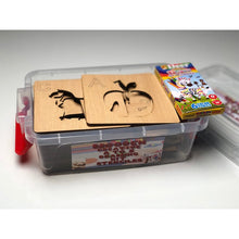 Wooden Alphabet Drawing Stencils and Puzzles Set - A to Z - FB GAMEZ