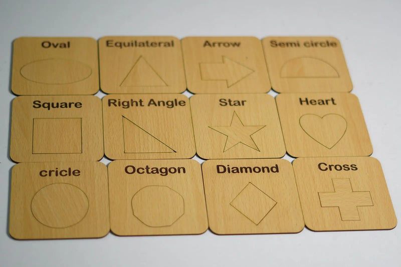 Educational Wooden Shapes Puzzle Stencils for Kids - FB GAMEZ