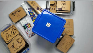 3 in 1 Wooden Kids Drawing Stencils Jumbo Pack - FB GAMEZ