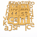 Small ABC Wooden Stencils & Puzzle Set for Kids (a–z Learning Board)