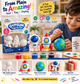 DIY gypsum figures kit for kids with astronaut rocket planet and paint set