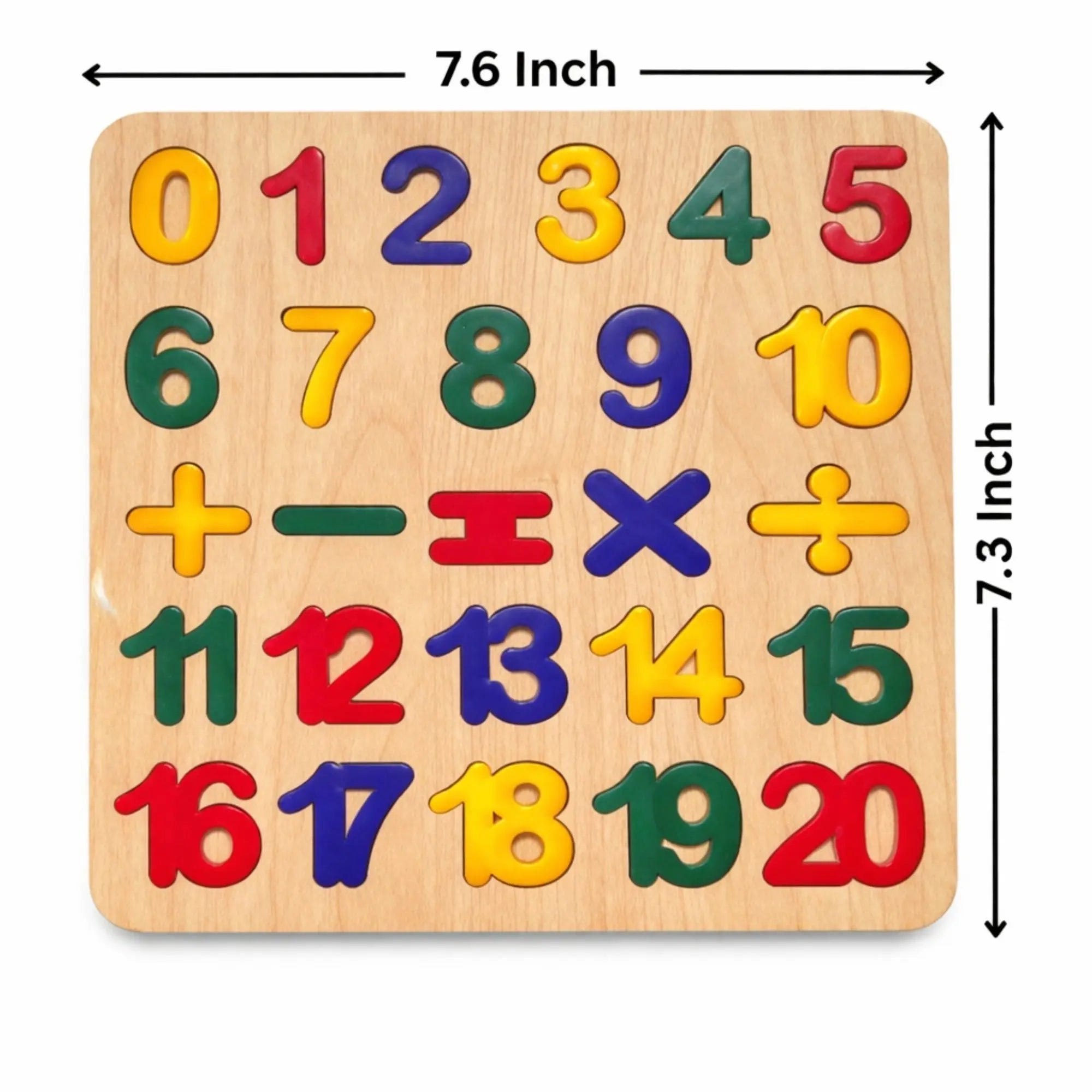 Montessori Colorful Acrylic Puzzle Board – Shapes (7.6 Inch) – FB
