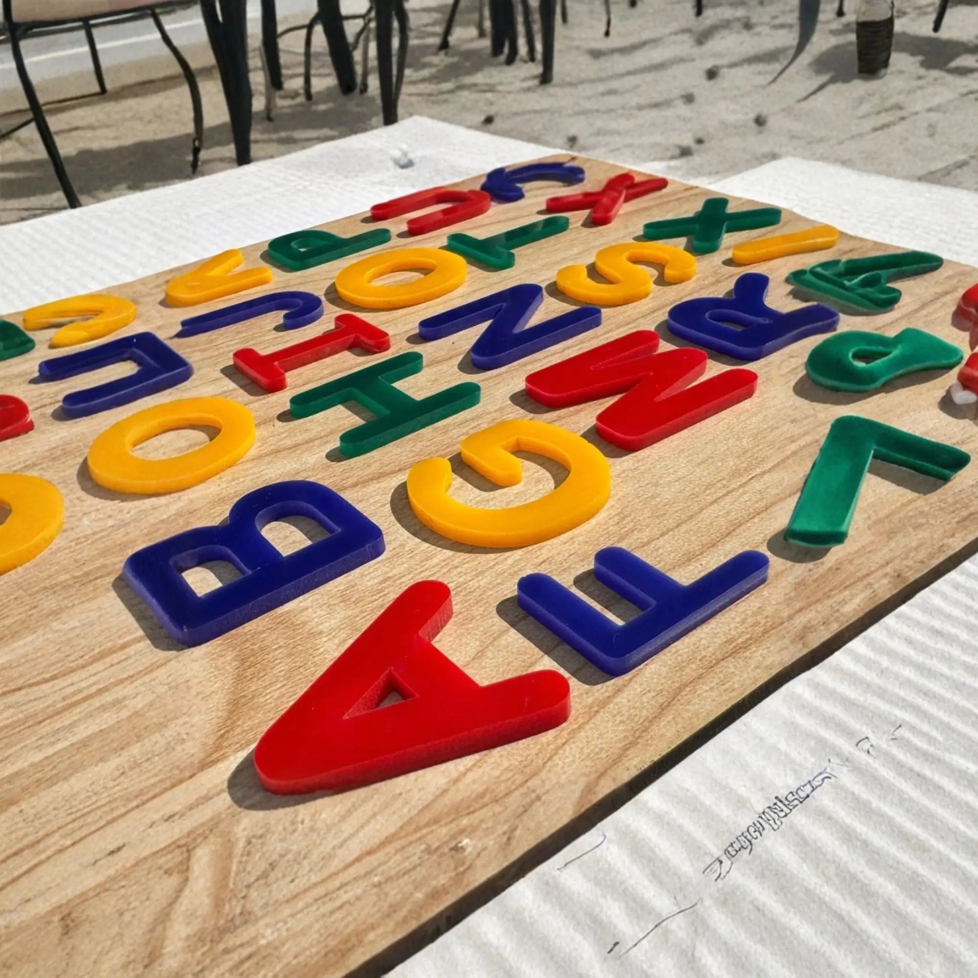 Montessori Colorful Acrylic Puzzle Board – Shapes (7.6 Inch) – FB