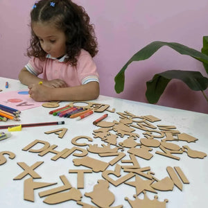 A to Z Alphabet Wooden Stencils & Puzzles for Kids – Fun Learning - FB GAMEZ