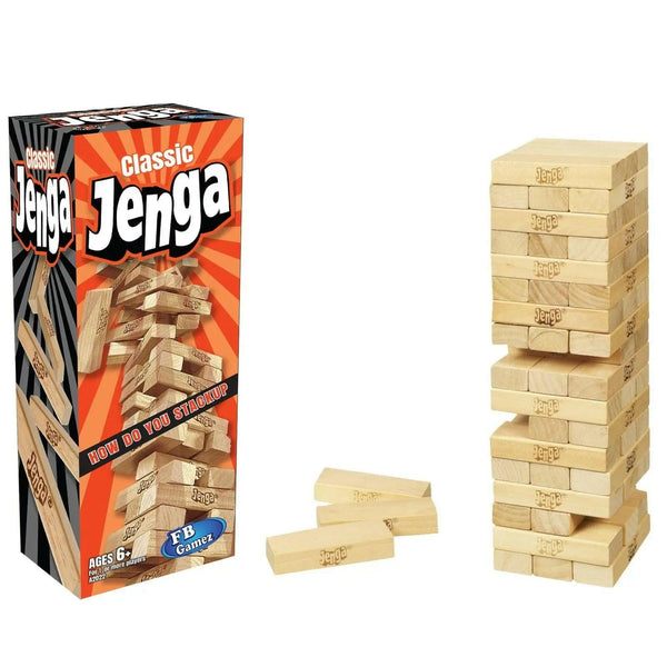Classic Jenga Game – Towering Fun for Family & Friends - FB GAMEZ