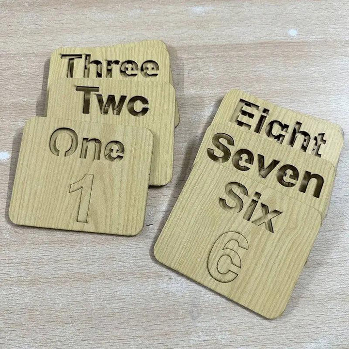 Counting Drawing and Puzzles Stencils ONE to TEN - FB GAMEZ