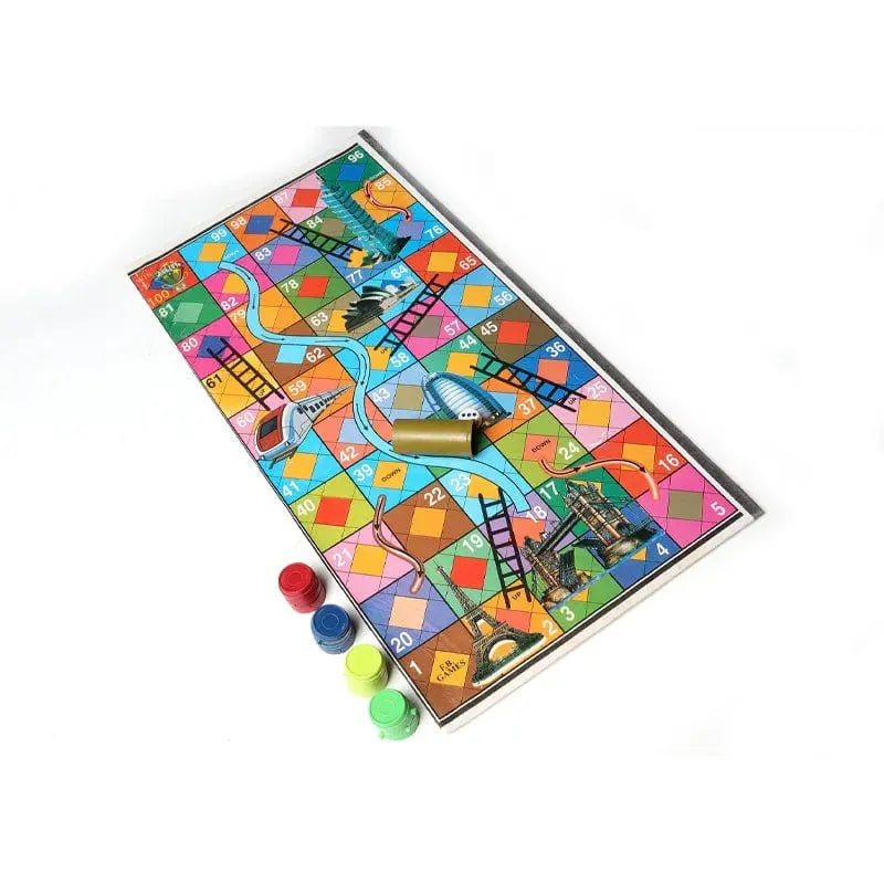 Ludo Board Game - Leminated CardBoard - 18 Inches - FB GAMEZ